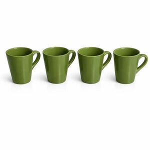 4 Essential Home Mugs In Fiesta Green Vintage 2005 HTF rare